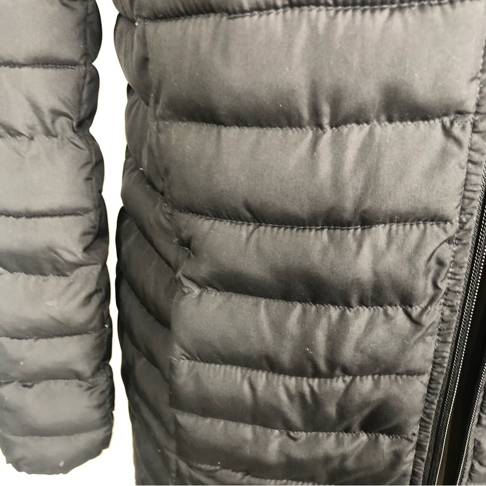 J. Jill  Black Puffer Coat Mid Length Small - Picture 5 of 7